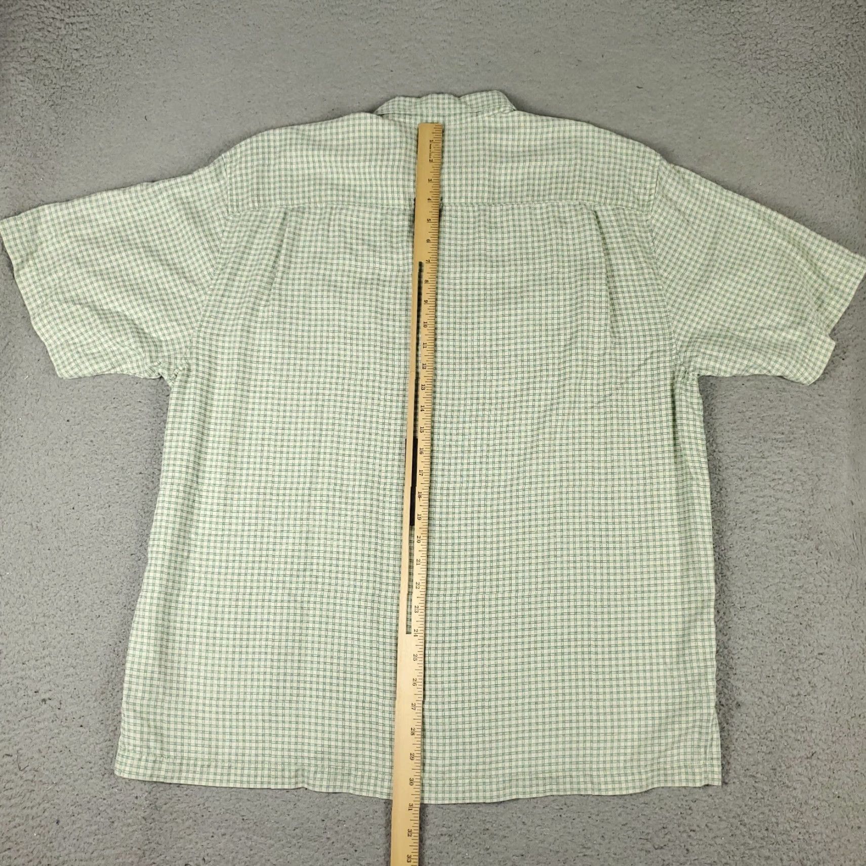 Tommy Bahama Tommy Bahama Shirt Mens XL Green Check Silk Hawaiian Button Up Size US XL / EU 56 / 4 - 3 Thumbnail