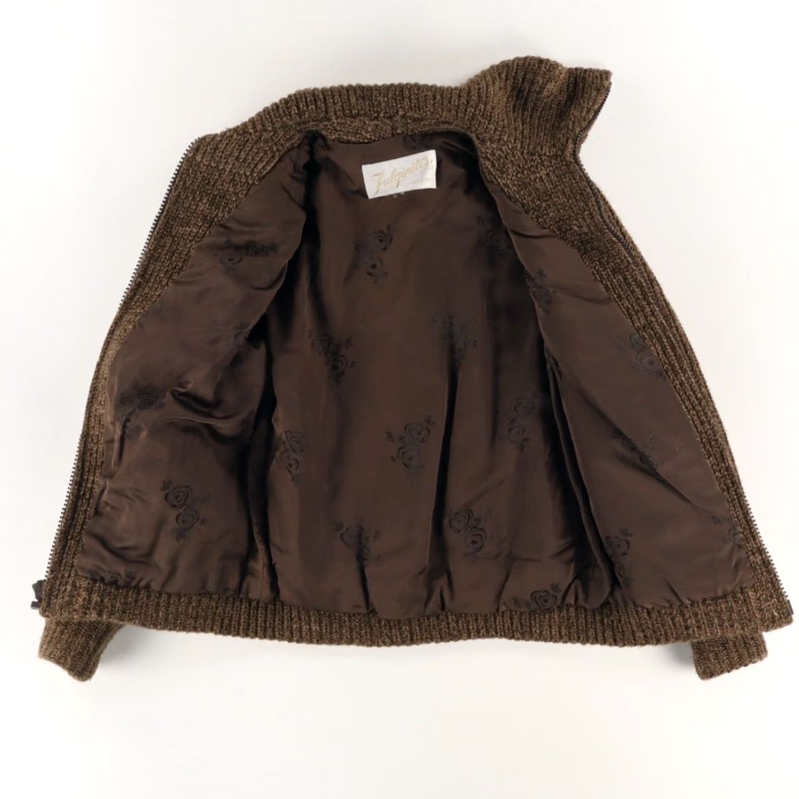 Vintage VTG Fulginiti Furs Mink Heavy Knit Jacket Brown Women's S Shirt Size S / US 4 / IT 40 - 3 Thumbnail