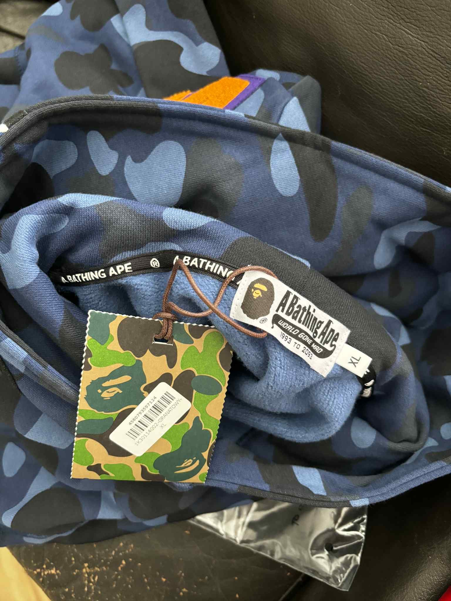 Bape A Bathing Ape Colour Camo Shark Pullover Hoodie Blue Size US XL / EU 56 / 4 - 12 Thumbnail
