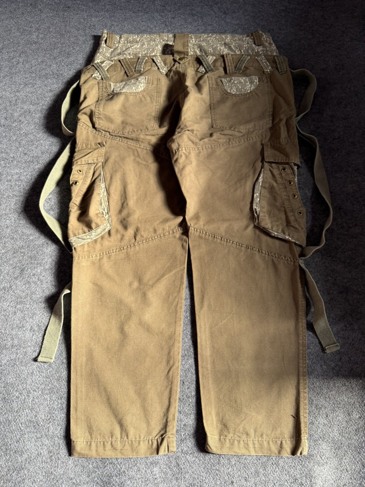 PPFM × semanticdesign Tech Too Japan Double Waist Parachute Alien Cargo Pants Size US 36 / EU 52 - 2 Thumbnail