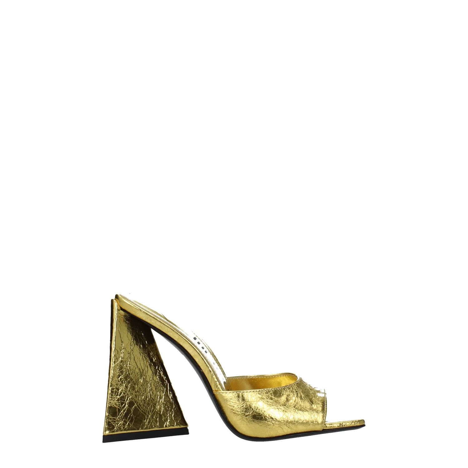 The Attico ob1o1e1224 Leather Sandals in Gold Size US 7.5 / IT 37.5 - 1 Thumbnail