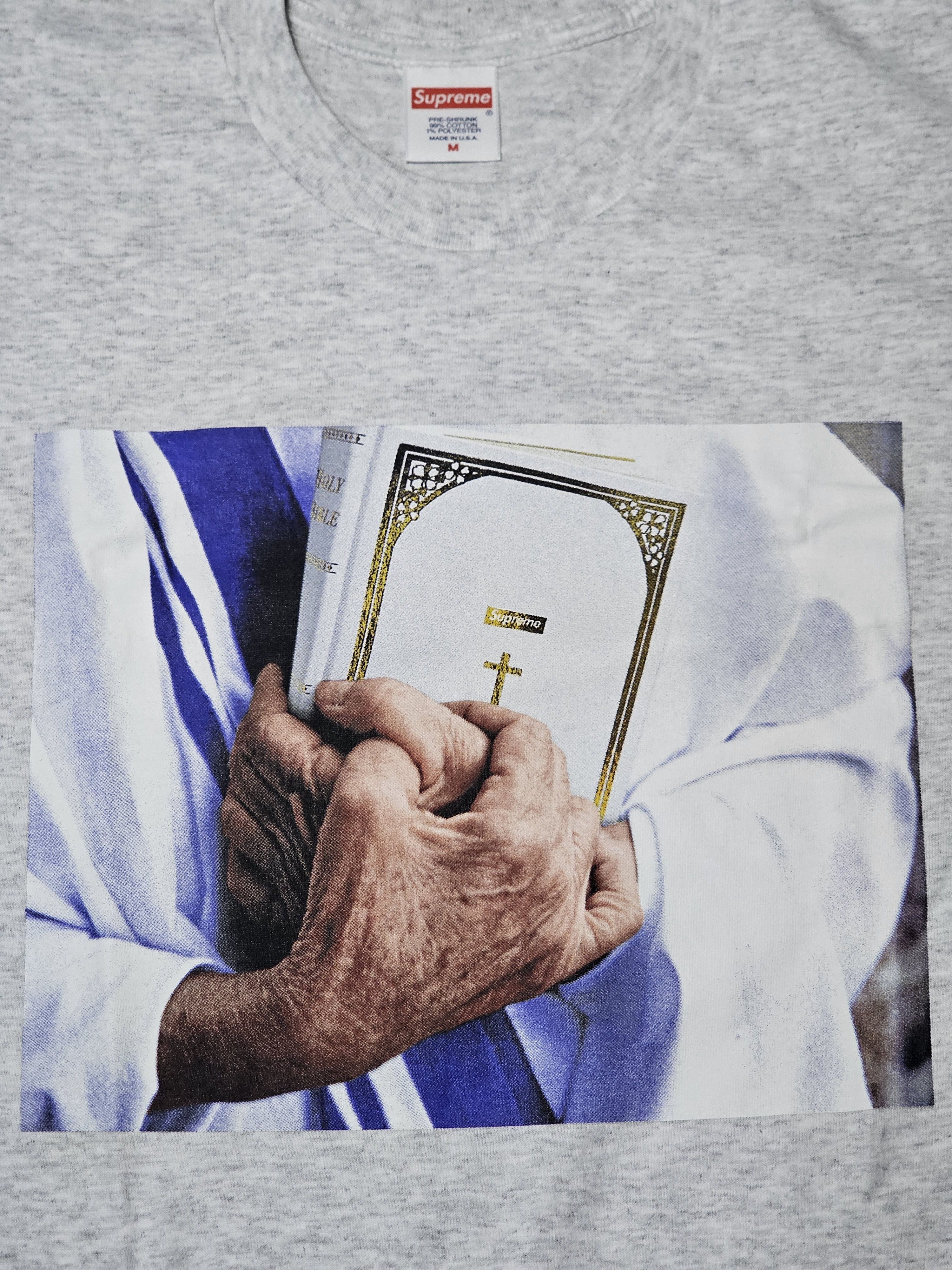 Supreme Supreme Bible tee Size US M / EU 48-50 / 2 - 2 Thumbnail