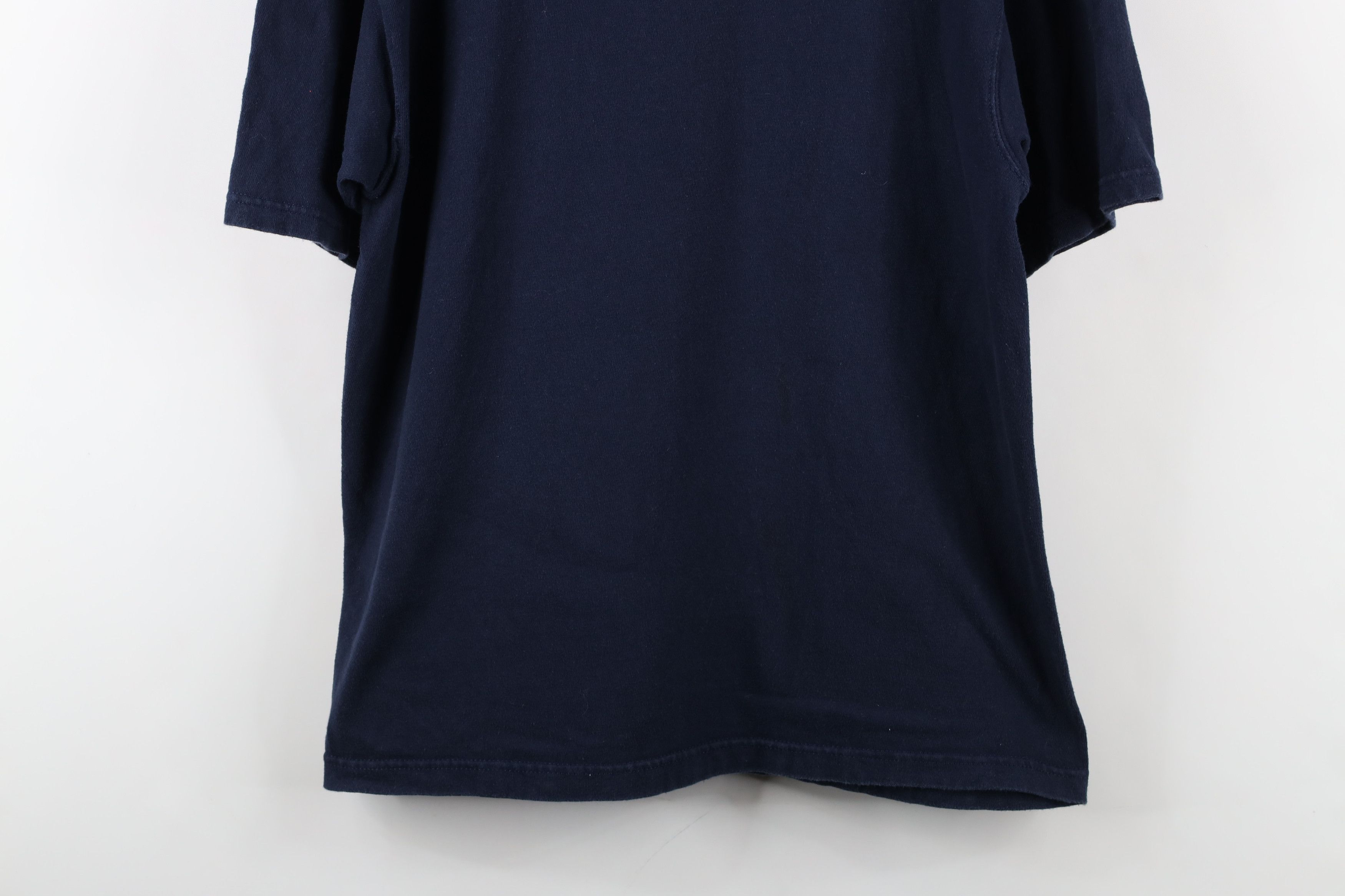 Champion × Vintage Vintage 90s Champion Classic Logo Cotton Knit T-Shirt Blue Size US M / EU 48-50 / 2 - 3 Thumbnail