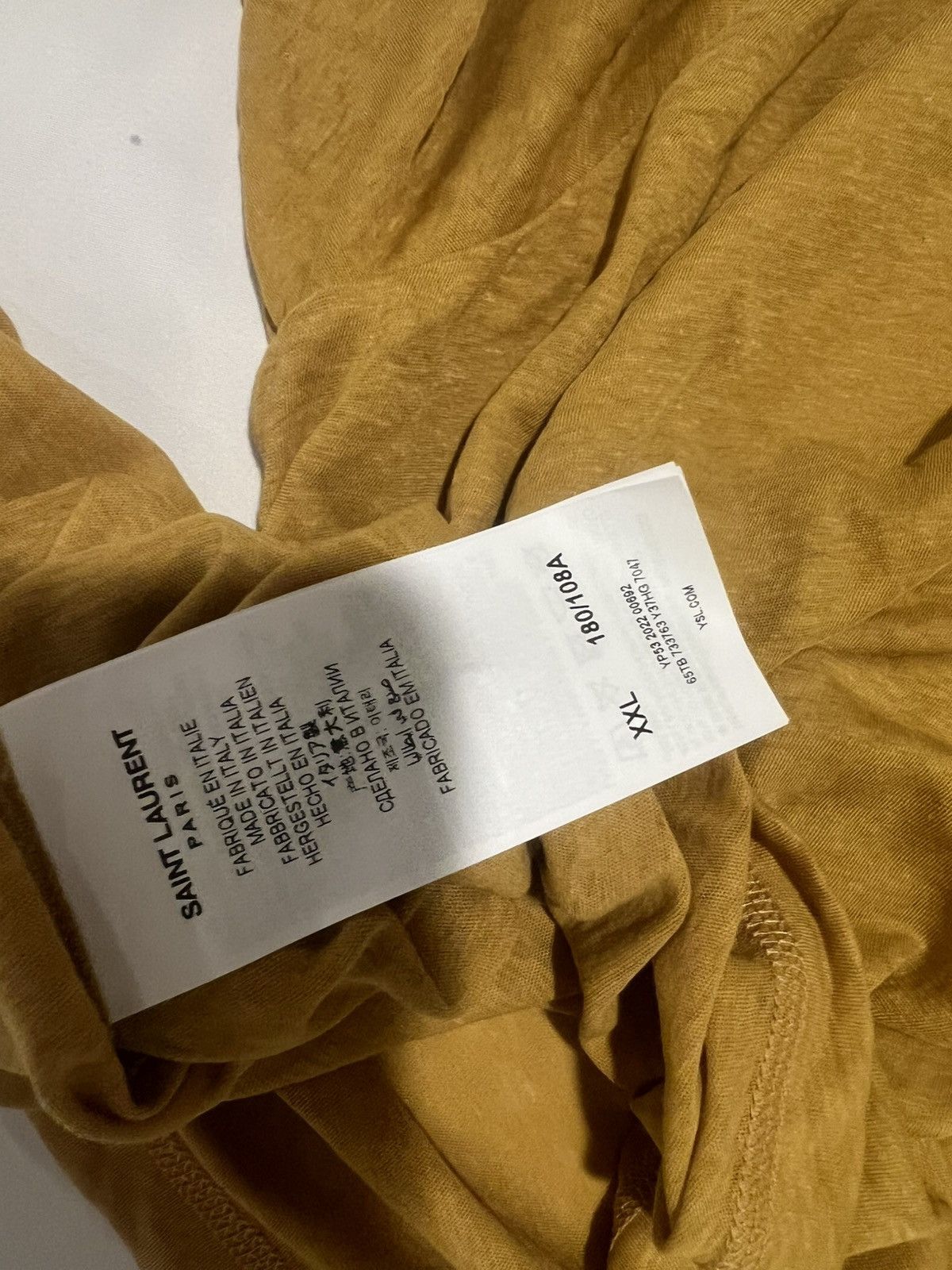 Saint Laurent Paris Saint Laurent men’s knit t shirt. XXL. $950 Size US XXL / EU 58 / 5 - 8 Thumbnail
