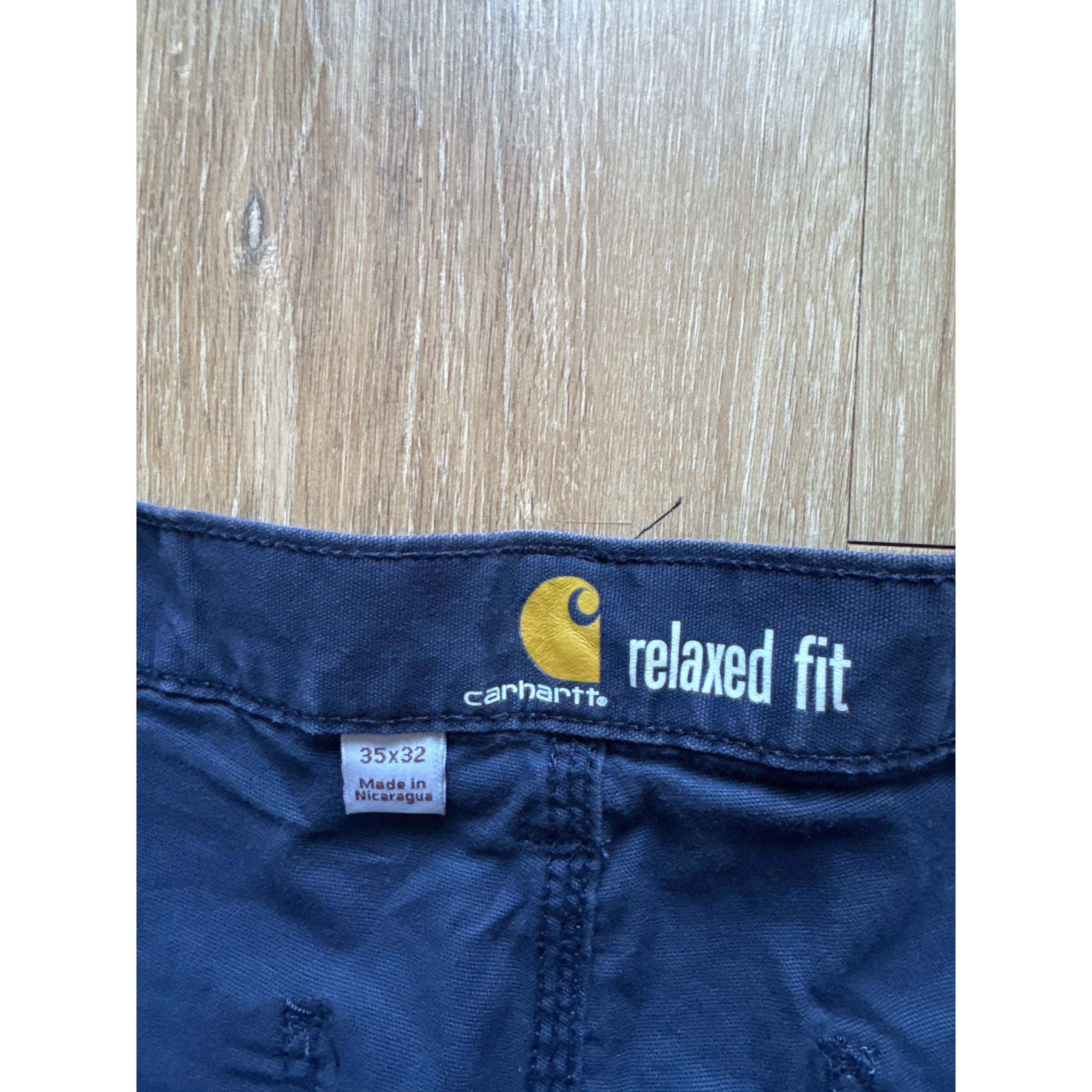 Other Carhartt Navy Relaxed Fit Carpenter Pants Size US 35 - 4 Thumbnail