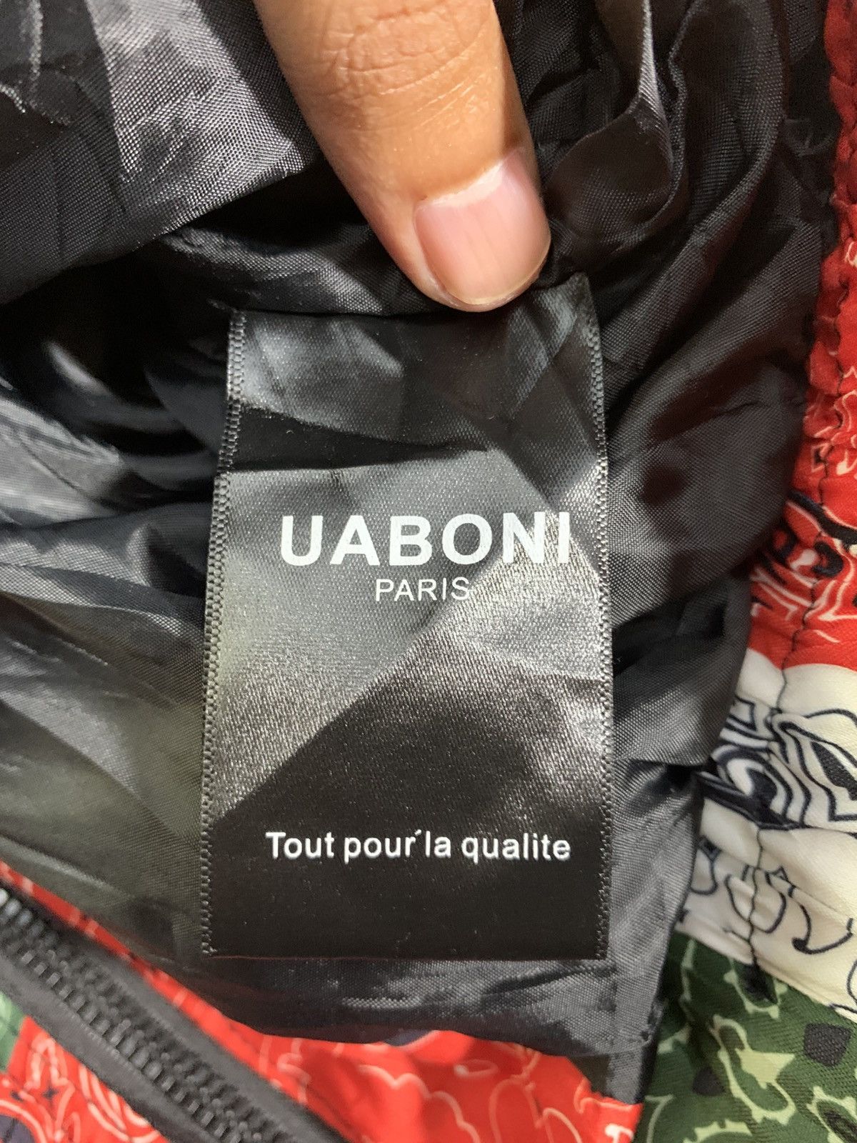 Japanese Brand 🔥UABONI PARIS BANDANA PUFFER JACKETS Size US M / EU 48-50 / 2 - 7 Thumbnail