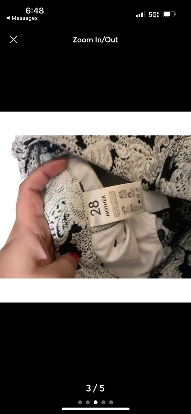 MOTHER Mother “the Looker” lace slim pants Size 28" / US 6 / IT 42 - 3 Thumbnail