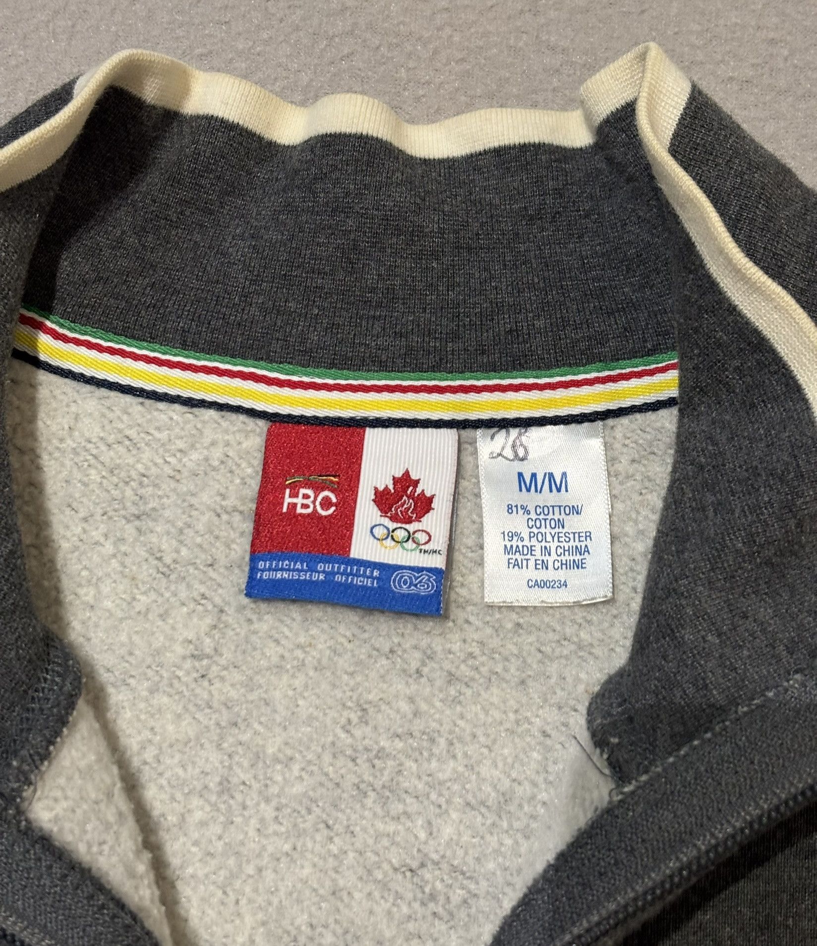Other 1/4 zip sweatshirt Canada Olympic Team 2006 HBC size. M Size US M / EU 48-50 / 2 - 15 Thumbnail