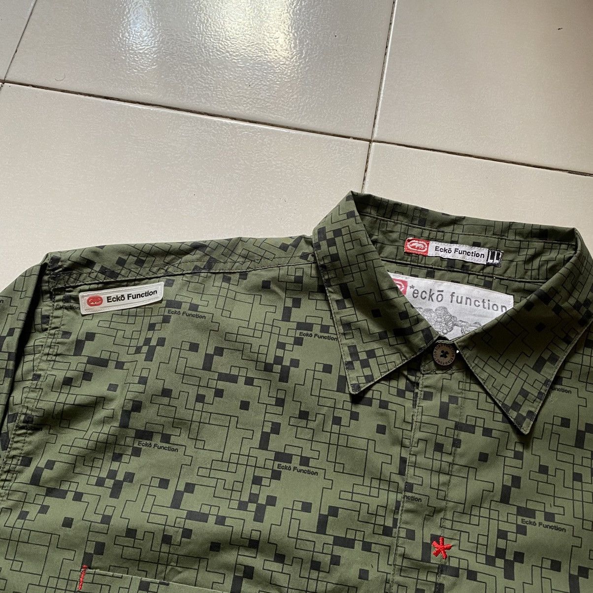 Ecko Unltd. × Vintage Vintage Ecko Function Button Up Shirt Size US XL / EU 56 / 4 - 3 Thumbnail