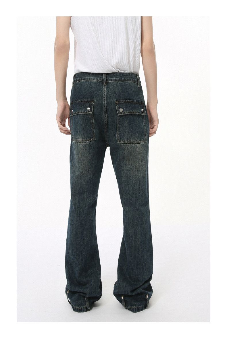 Japanese Brand × Jean Japanese retro stitching flared washed jeans casual Size US 32 / EU 48 - 5 Thumbnail