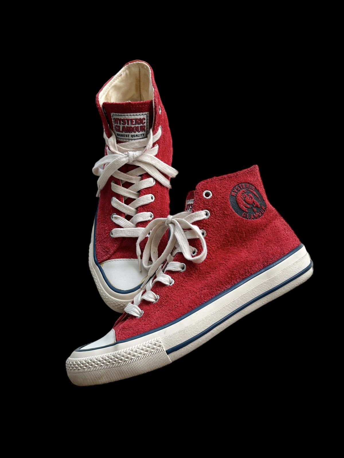 Hysteric Glamour Vintage Hysteric Glamour Suede Leather High Top Sneakers Size US 7 / EU 40 - 1 Thumbnail