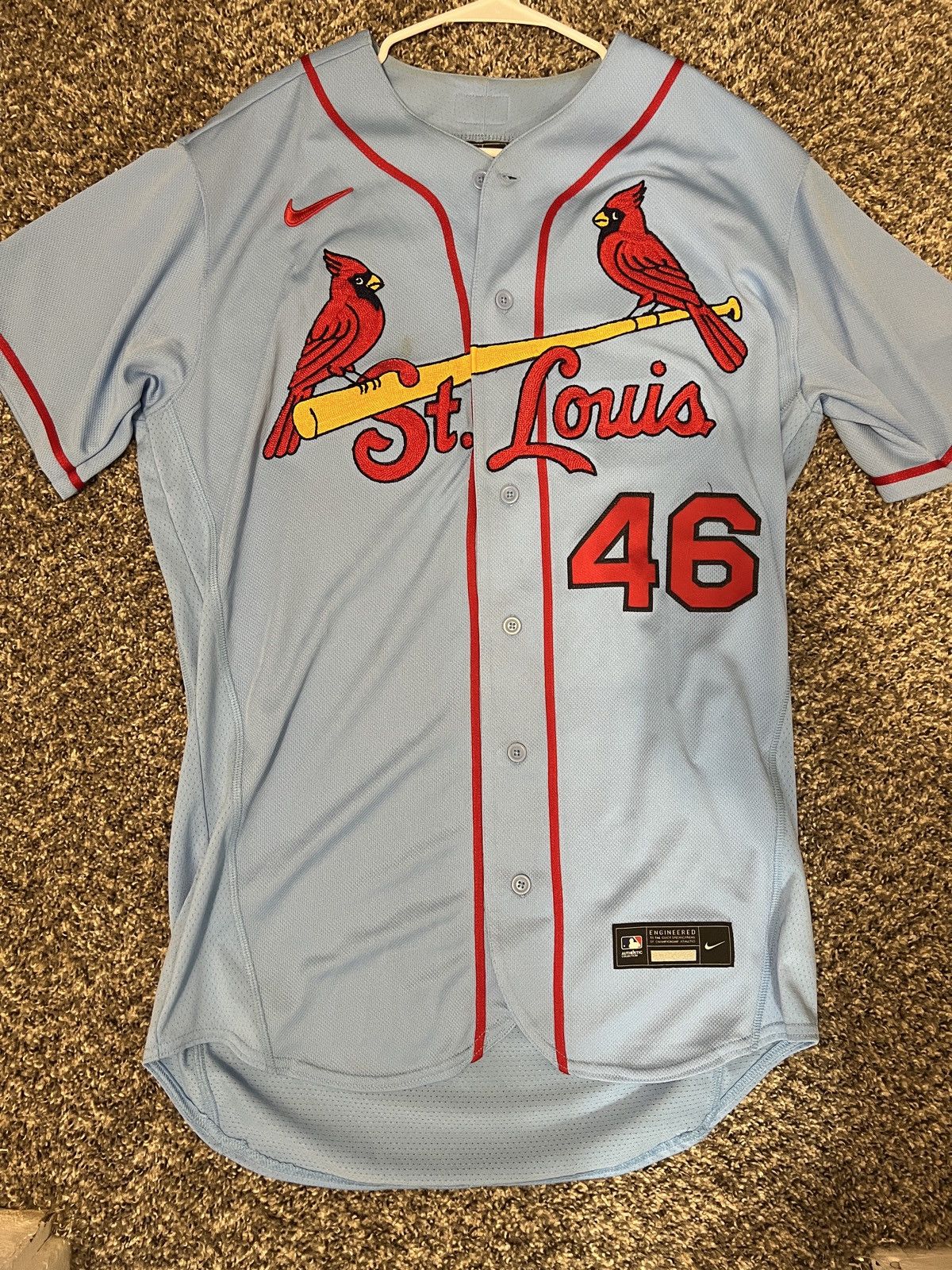 MLB Authentic St Louis Cards Paul Goldschmidt powder blue Jersey Size US L / EU 52-54 / 3 - 1 Thumbnail