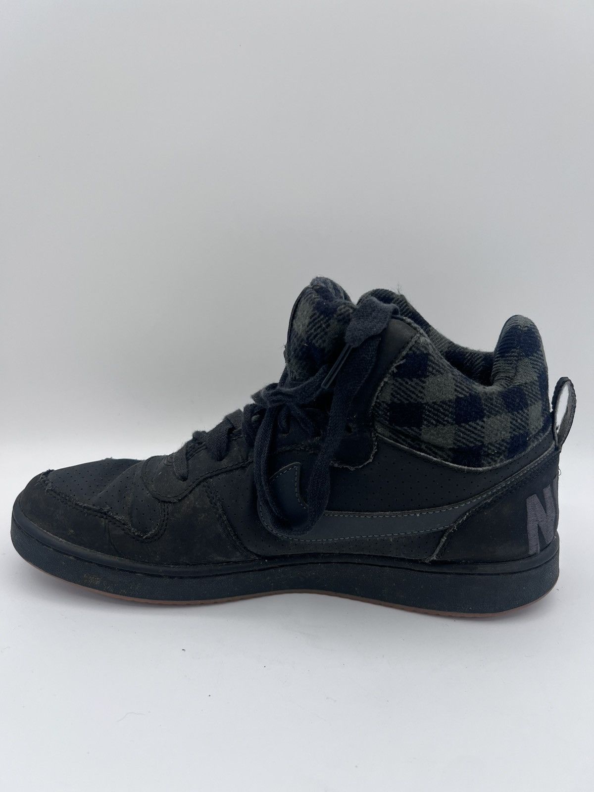 Nike Nike Court Borough Mid Mens Size 9 Black Plaid Anthracite Size US 9 / EU 42 - 5 Thumbnail
