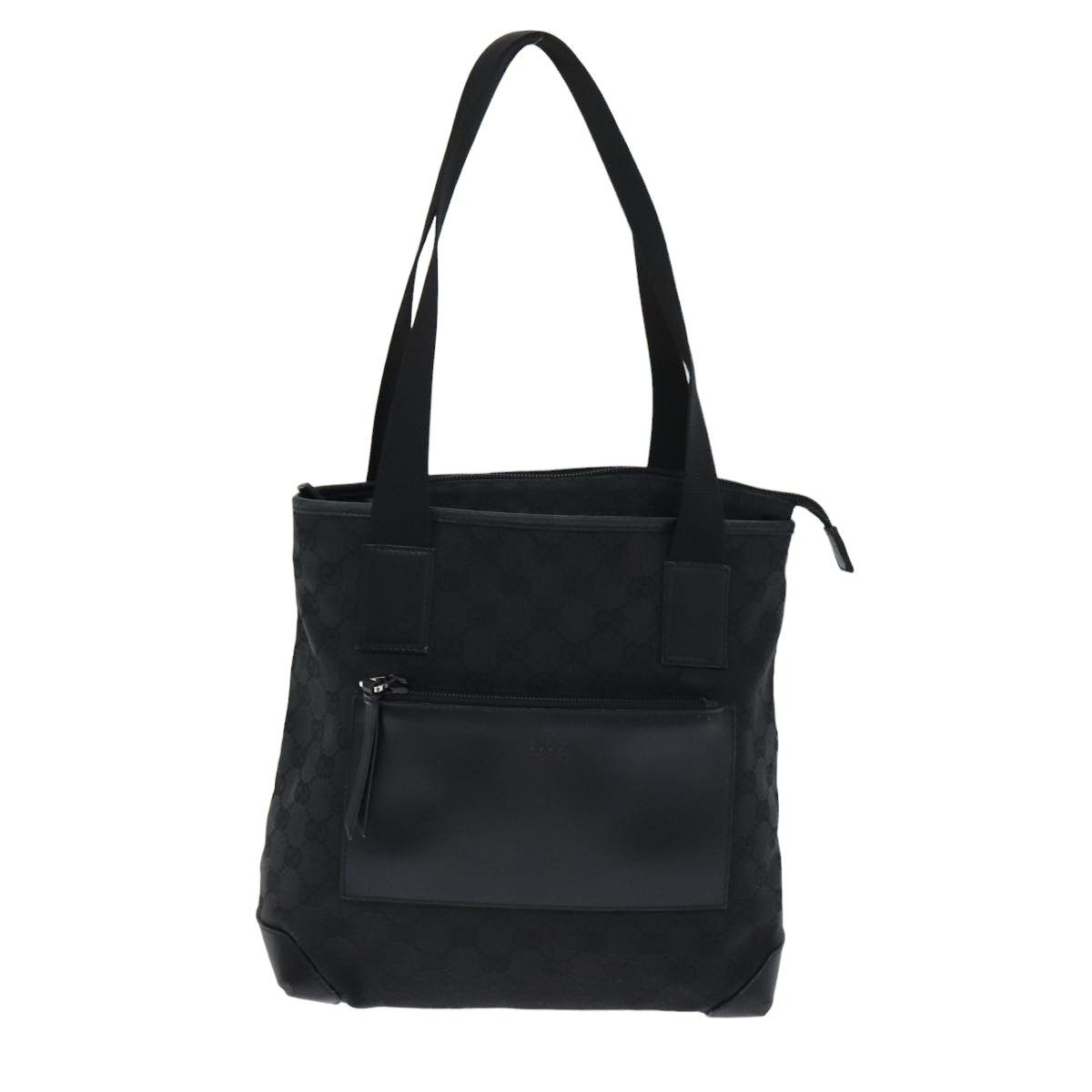 Gucci Gg Canvas Black Canvas Tote Bag (Pre-Owned) Size ONE SIZE - 1 Thumbnail