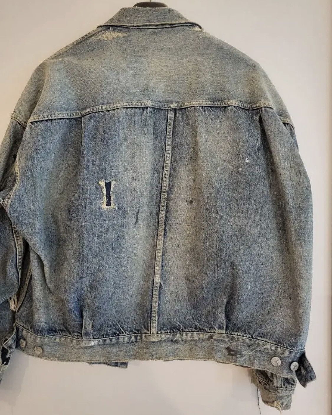 Saint Michael Saint Michael x BerBerJin Destroyed 2nd Denim Jacket Size US XL / EU 56 / 4 - 2 Thumbnail