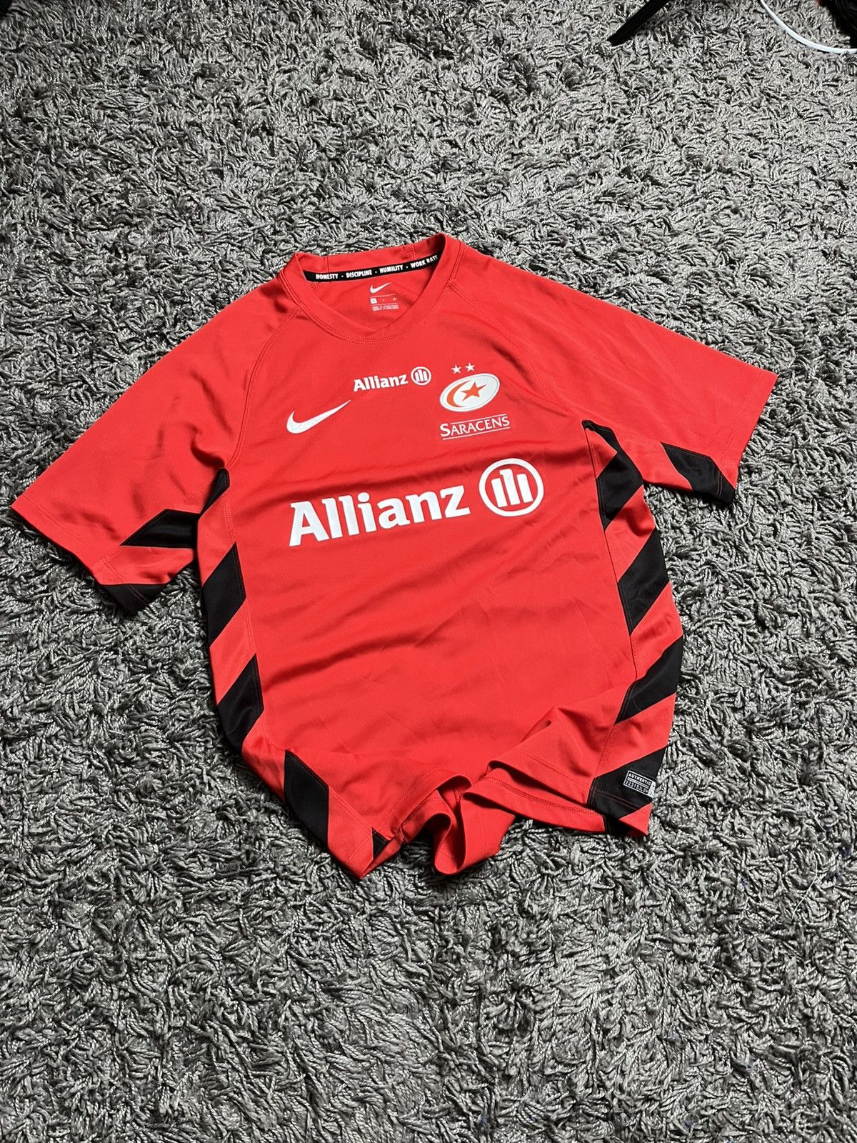 Nike Nike x Saracens Rugby Allianz Training Shirt Red Size US S / EU 44-46 / 1 - 1 Thumbnail