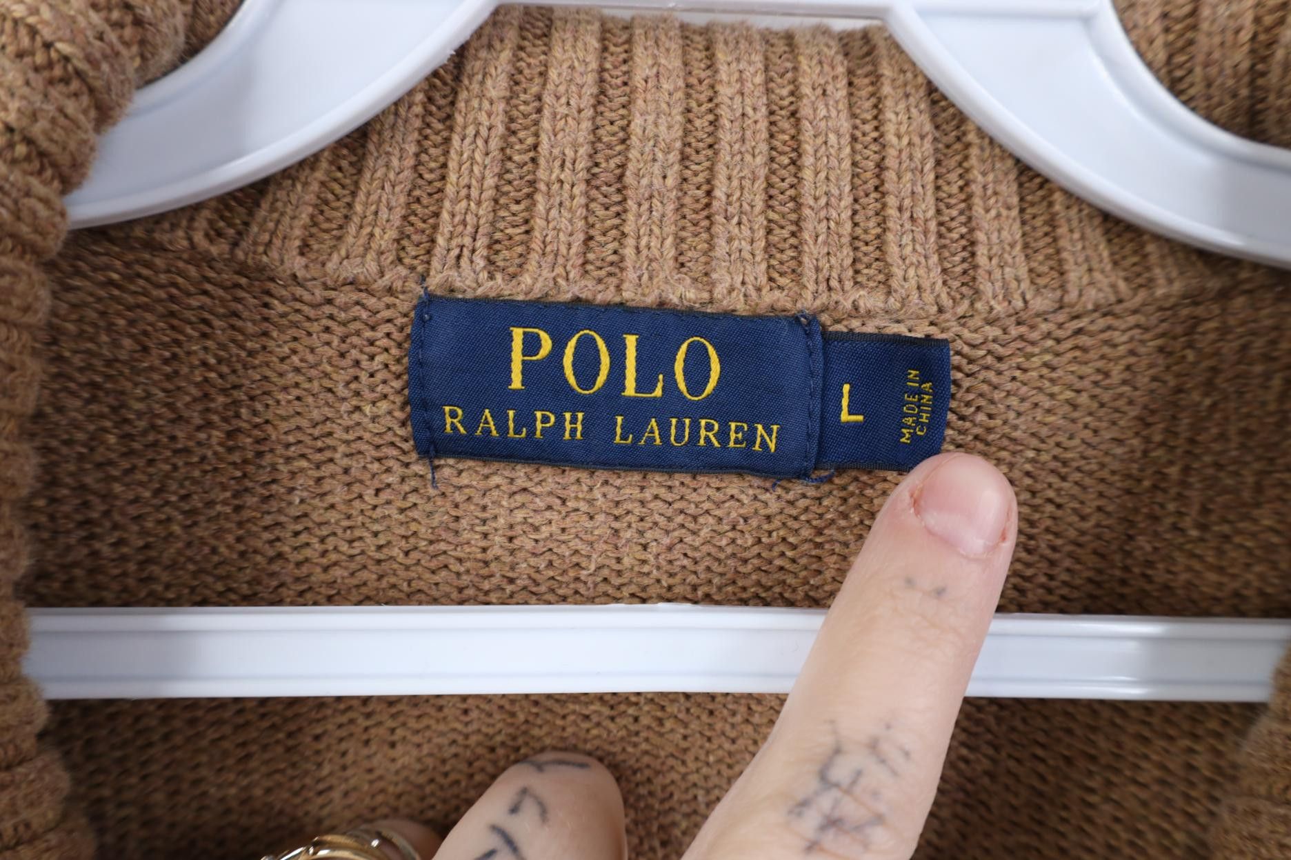 Polo Ralph Lauren Vintage Ralph Lauren Cotton Ribbed Knit 1/4 Zip Sweater Size US L / EU 52-54 / 3 - 6 Thumbnail