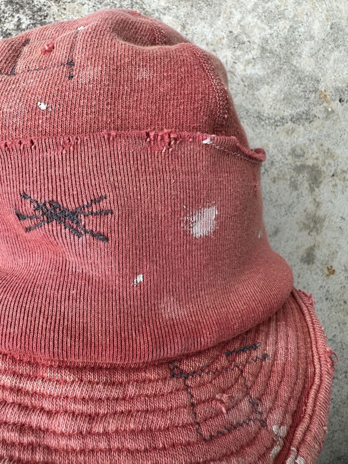 Kapital Conductor Soft Brim Beanie Visor Distressed weathered hat Size ONE SIZE - 6 Thumbnail