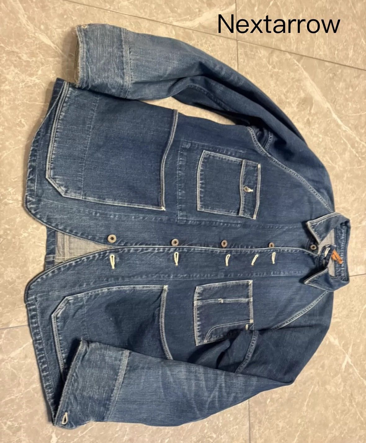 Kapital KAPITAL 23SS Classic Japanese Blue Dyeing Cowboy Jacket Size US XL / EU 56 / 4 - 1 Thumbnail