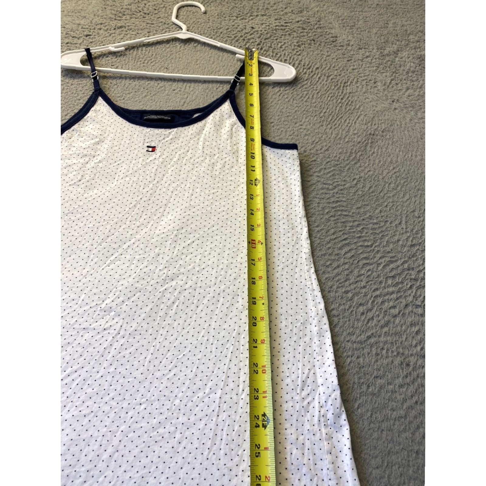 Tommy Hilfiger Tommy Hilfiger Tank Dress Womens Size L Black Casual Spaghetti Strap Square Neck 90s Logo Modern Size L / US 10 / IT 46 - 6 Thumbnail