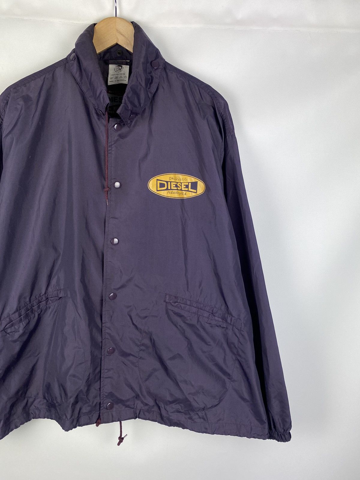 Diesel × Vintage VTG Diesel men’s nylon big logo coach jacket size L Size US L / EU 52-54 / 3 - 15 Thumbnail