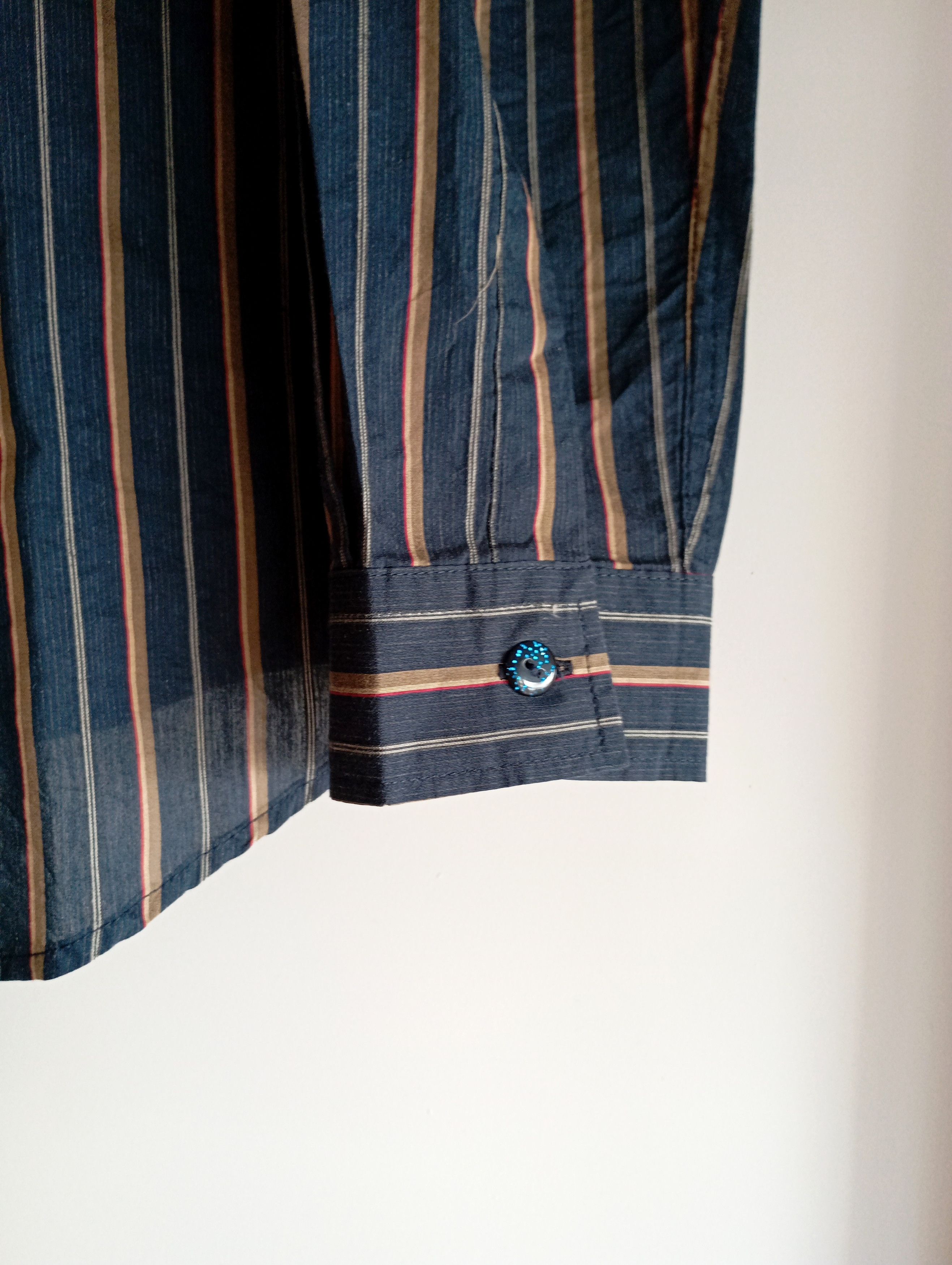 Armani Armani Jeans vintage designer striped shirt Size US M / EU 48-50 / 2 - 5 Thumbnail
