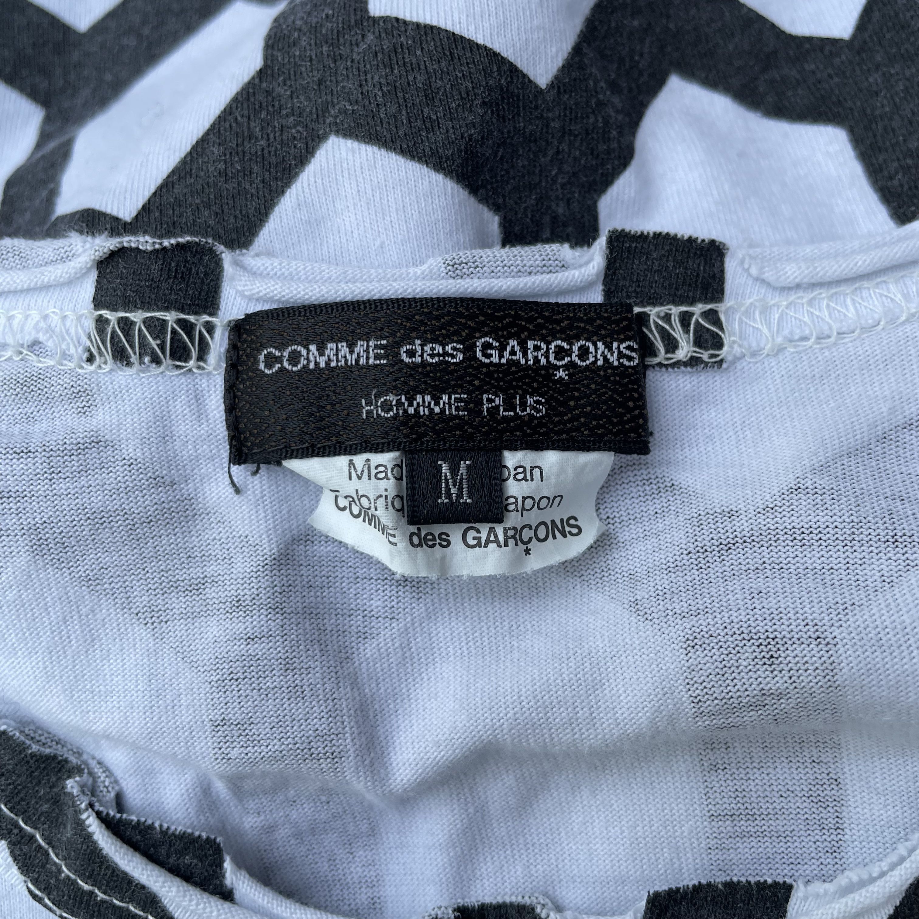 CDG Homme Plus Black and White T-Shirt Tee Top S/S15