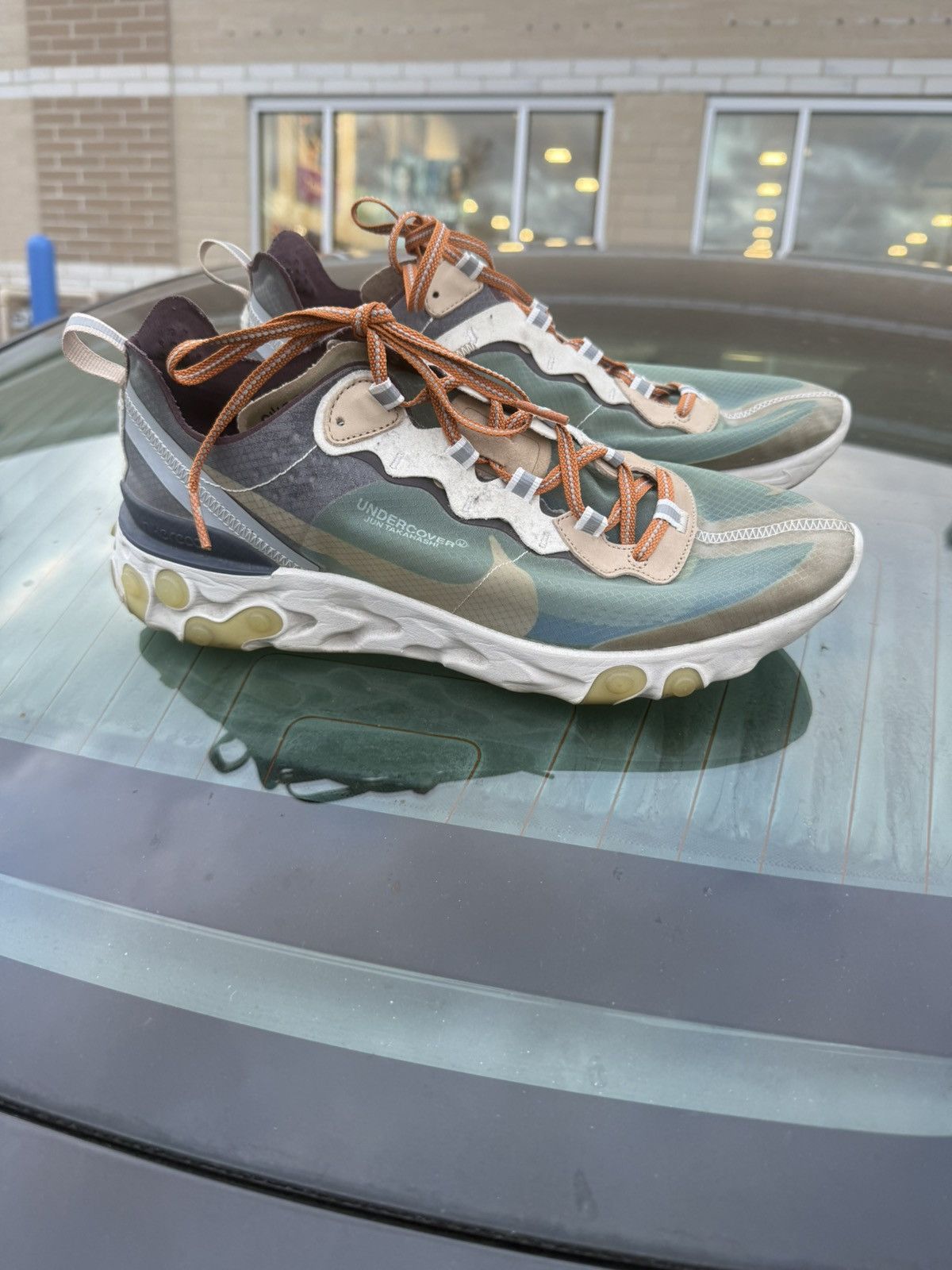 Nike × Undercover Undercover x Nike React Element 87 Green Camo – Size 10.5 US Size US 10.5 / EU 43-44 - 2 Thumbnail