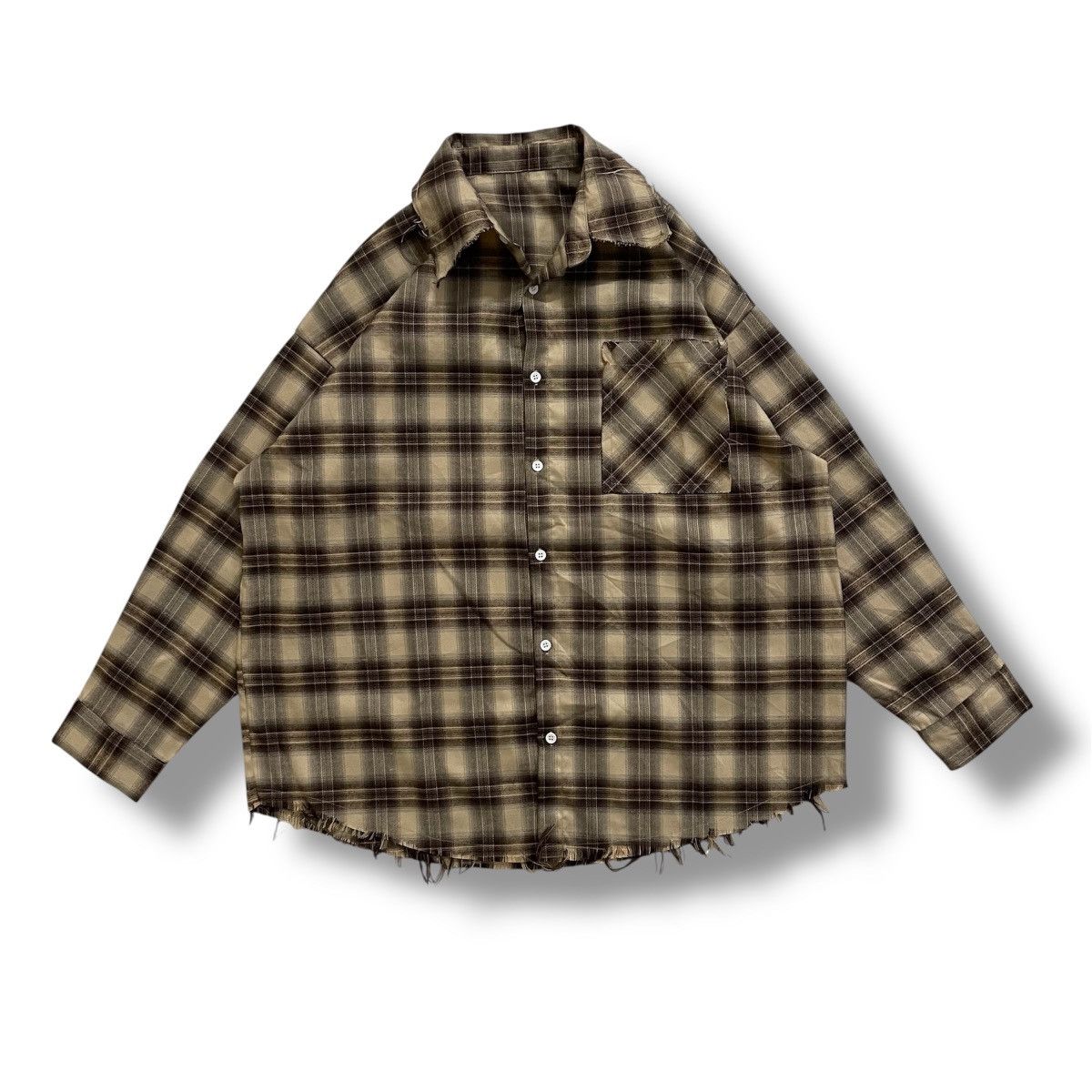 GOA Checkered Flanel Disstresed Beautiful Design Size US L / EU 52-54 / 3 - 1 Thumbnail