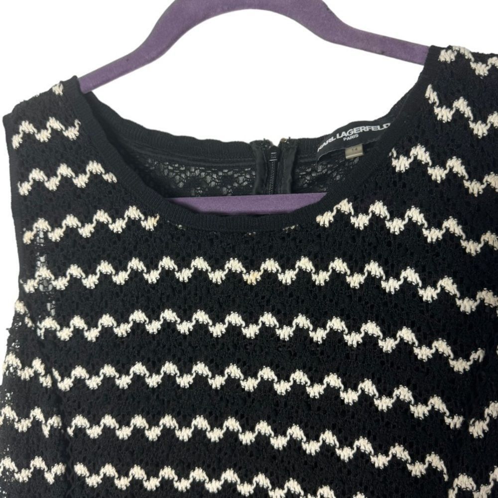 Karl Lagerfeld Karl Lagerfeld Paris SZ 14 A-line crochet dress Size XL / US 12-14 / IT 48-50 - 3 Thumbnail