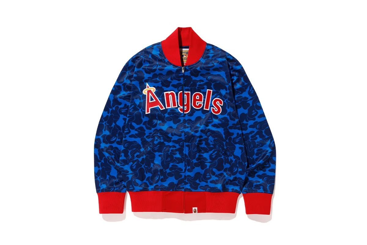 Bape × Mitchell & Ness BAPE x Mitchell & Ness Angels Jacket Blue Size US L / EU 52-54 / 3 - 2 Thumbnail