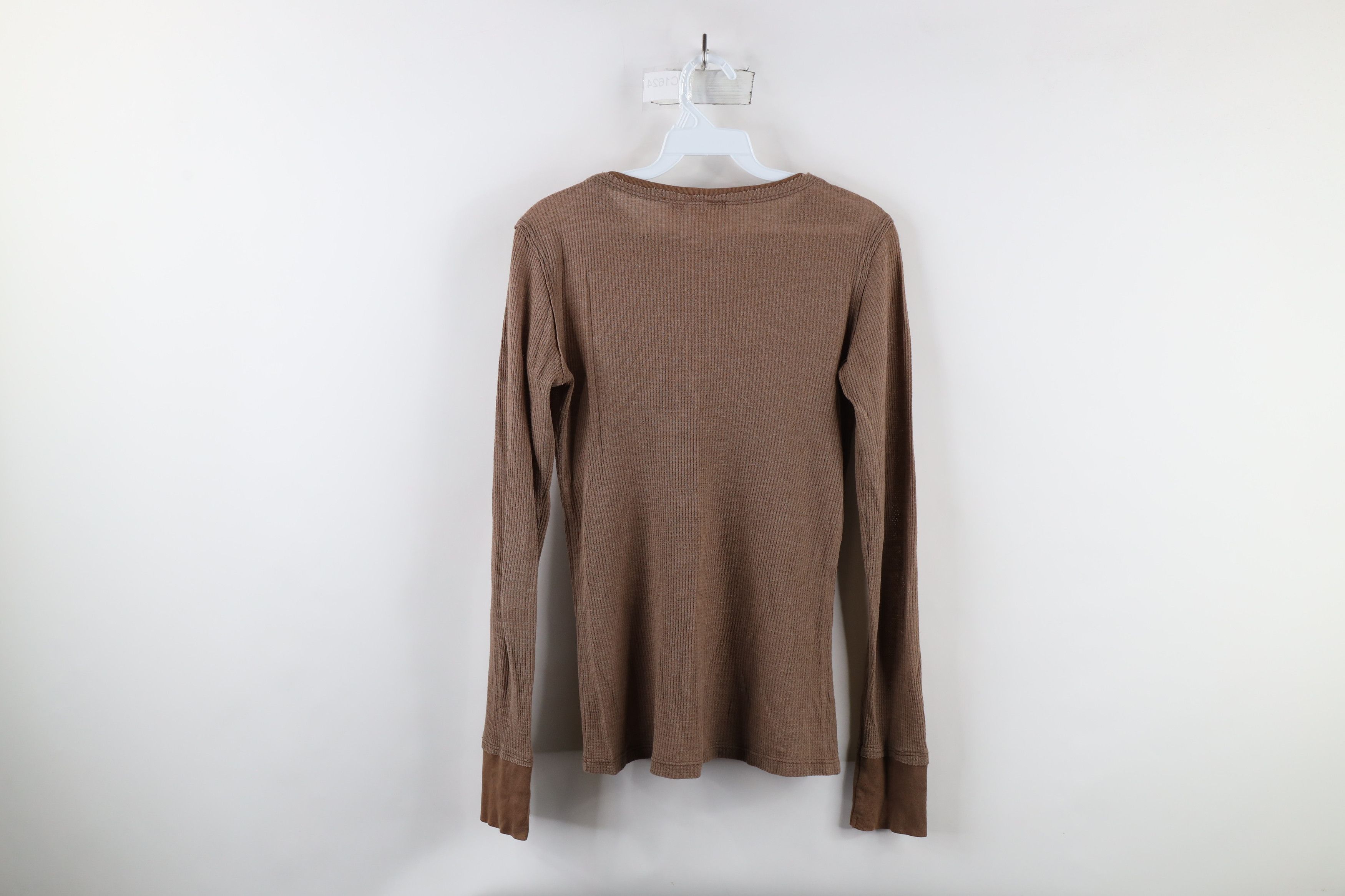 Vintage Vintage 90s Streetwear Waffle Knit Long Sleeve T-Shirt USA Size M / US 6-8 / IT 42-44 - 7 Thumbnail