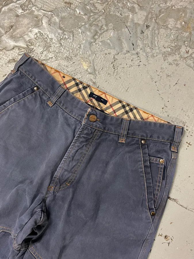 Burberry 2000s Burberry Navy Light Worker Pants Size US 31 - 6 Thumbnail