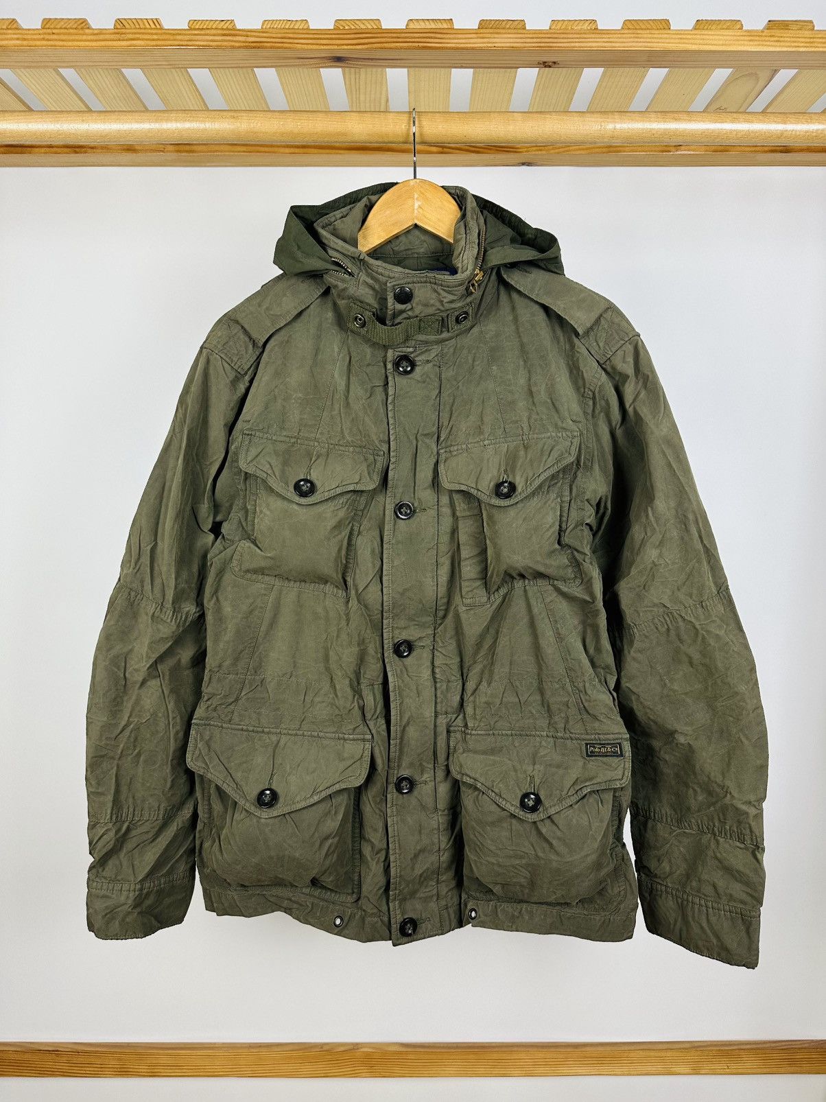 Polo Ralph Lauren Polo Ralph Lauren Military Wax Pocket Olive Jacket Size S Size US S / EU 44-46 / 1 - 1 Thumbnail
