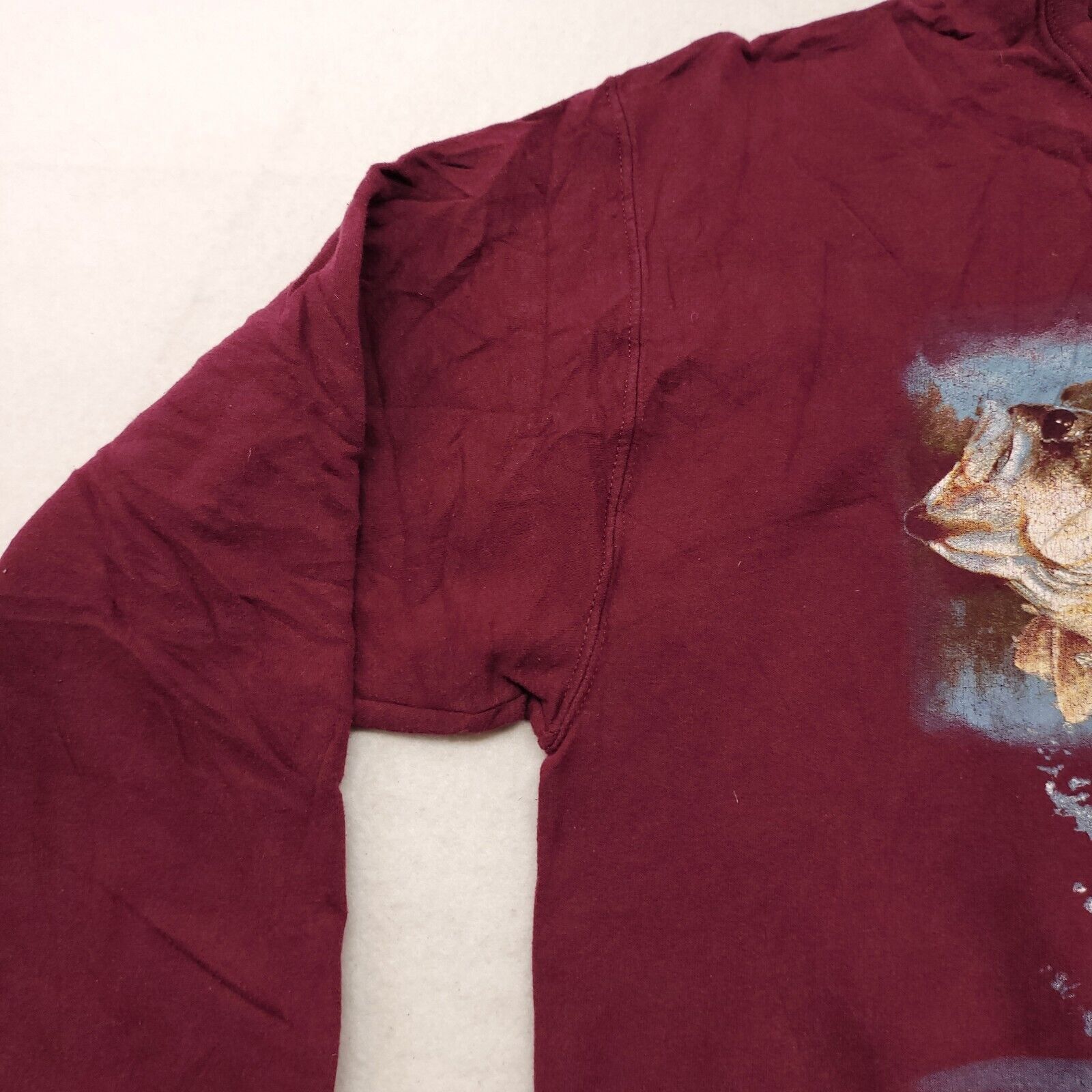 Jerzees Jerzees Bass Casual Pullover Sweatshirt Mens Size L Maroon Size US L / EU 52-54 / 3 - 4 Thumbnail