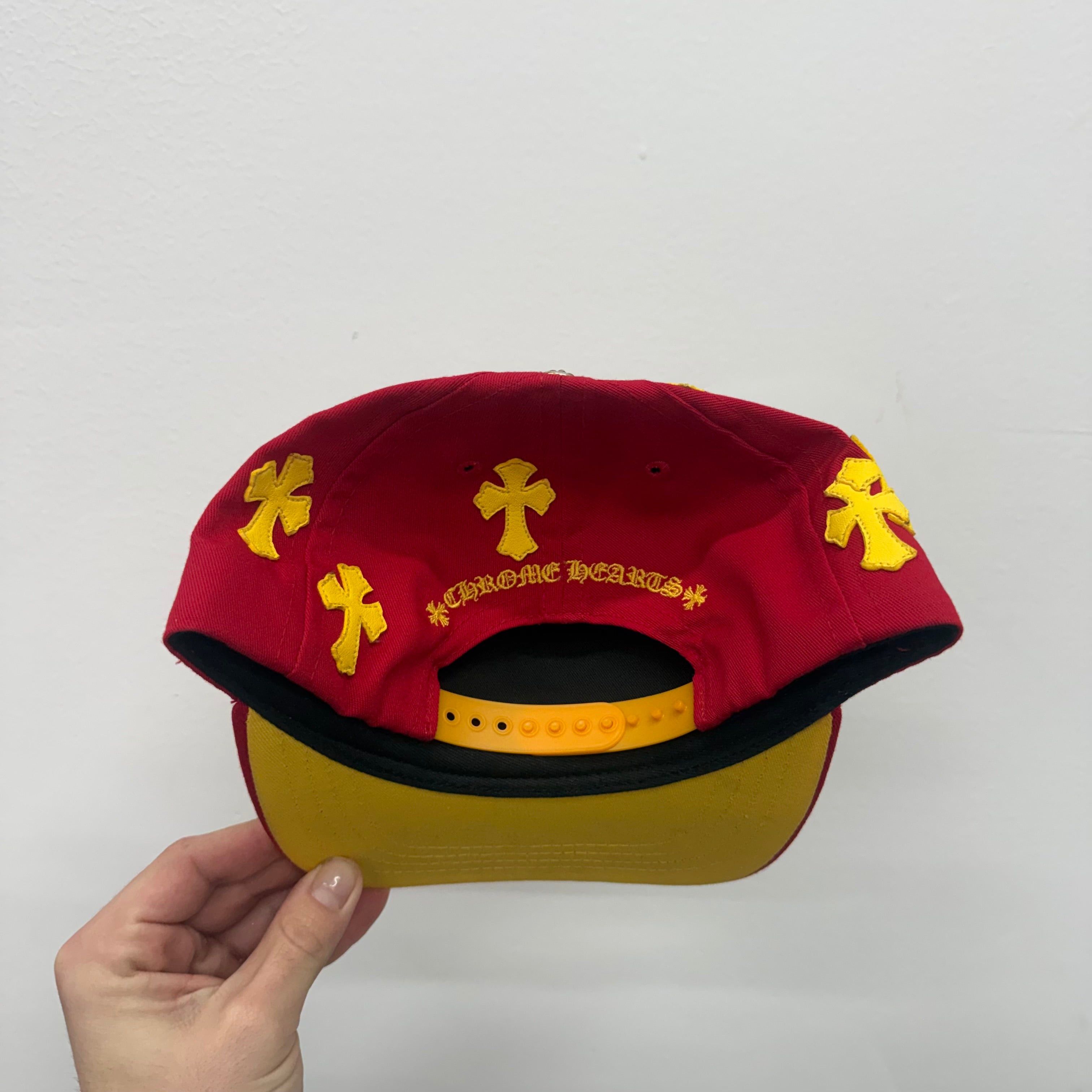 Chrome Hearts Chrome Hearts Red Yellow CH Patch Trucker Hat NEW Size ONE SIZE - 5 Thumbnail