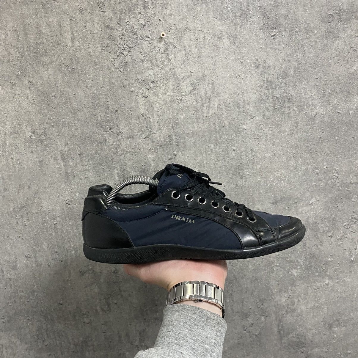 Prada Archive Y2K Vintage Prada shoes trainers slip on sneakers Size US 6 / EU 39 - 2 Thumbnail
