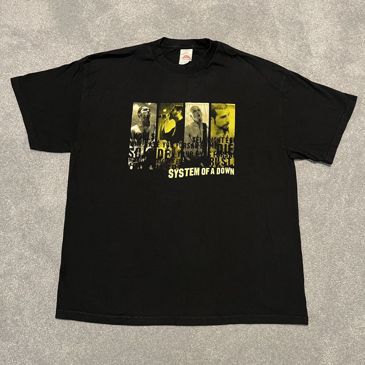 レア00s SYSTEM OF A DOWN TOXICITY Tシャツ 古着 00s System of a Down 「Toxicity」 ヘヴィ メタル ロック