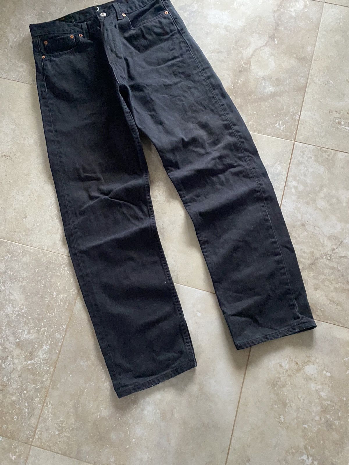 Levi's Vintage Levis Baggy 590 Jeans Made in Usa 2000s Y2K Black Size US 34 / EU 50 - 6 Thumbnail