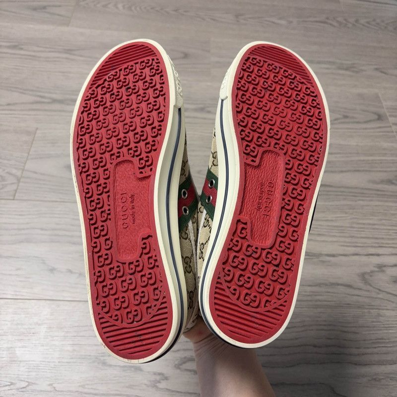 Gucci Gucci 1977 High-Top Canvas Sneakers for Men - Size US 10.5 / EU 43-44 - 4 Thumbnail
