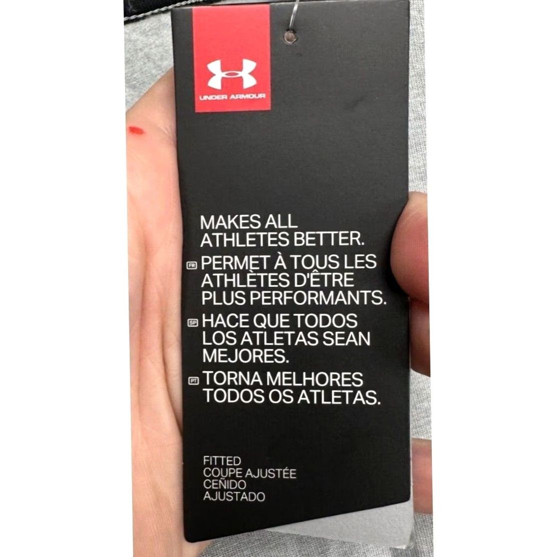 Under Armour Under Armour Sweatshirt Womens Large Unstoppable Grey Cutout Back Pullover Crew Neck Fitted Long Sleeve NEW Size L / US 10 / IT 46 - 2 Thumbnail