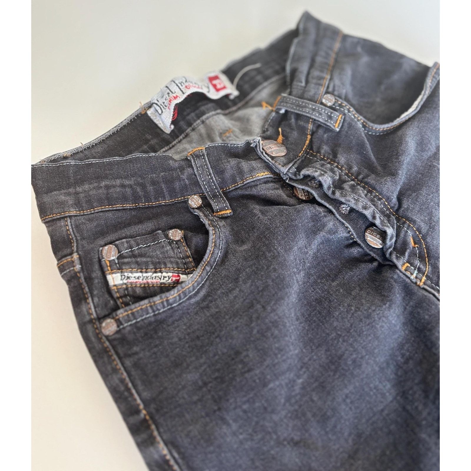 Diesel Diesel Industry Jeans W31 Black Made in Italy Low Rise Y2K Size US 31 - 3 Thumbnail