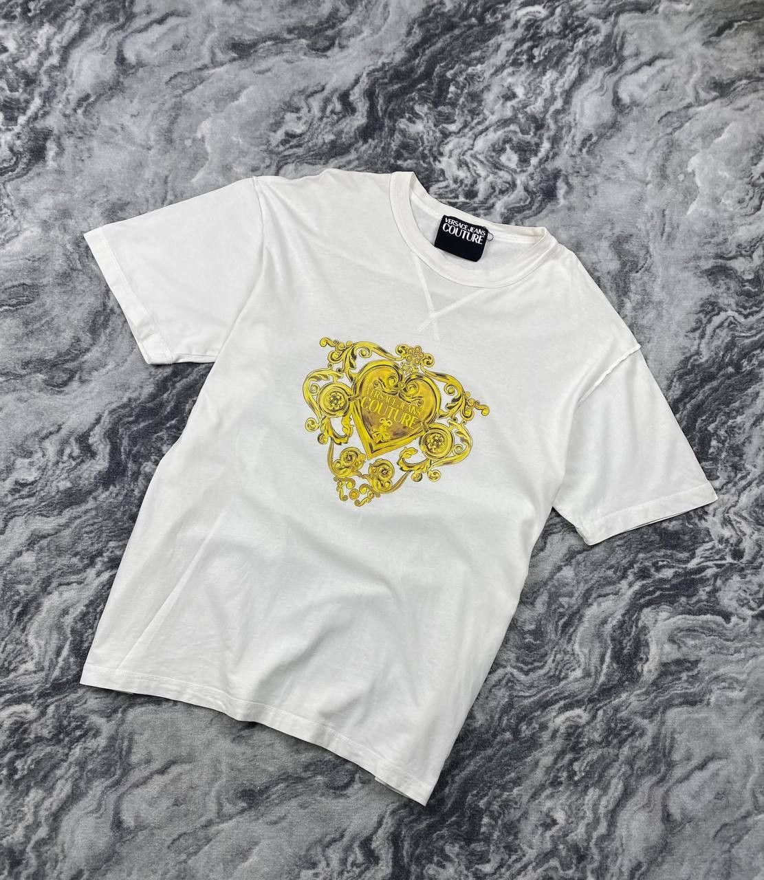 Versace Versace Jeans Couture Baroque Big Logo T-Shirt Size US XL / EU 56 / 4 - 1 Thumbnail