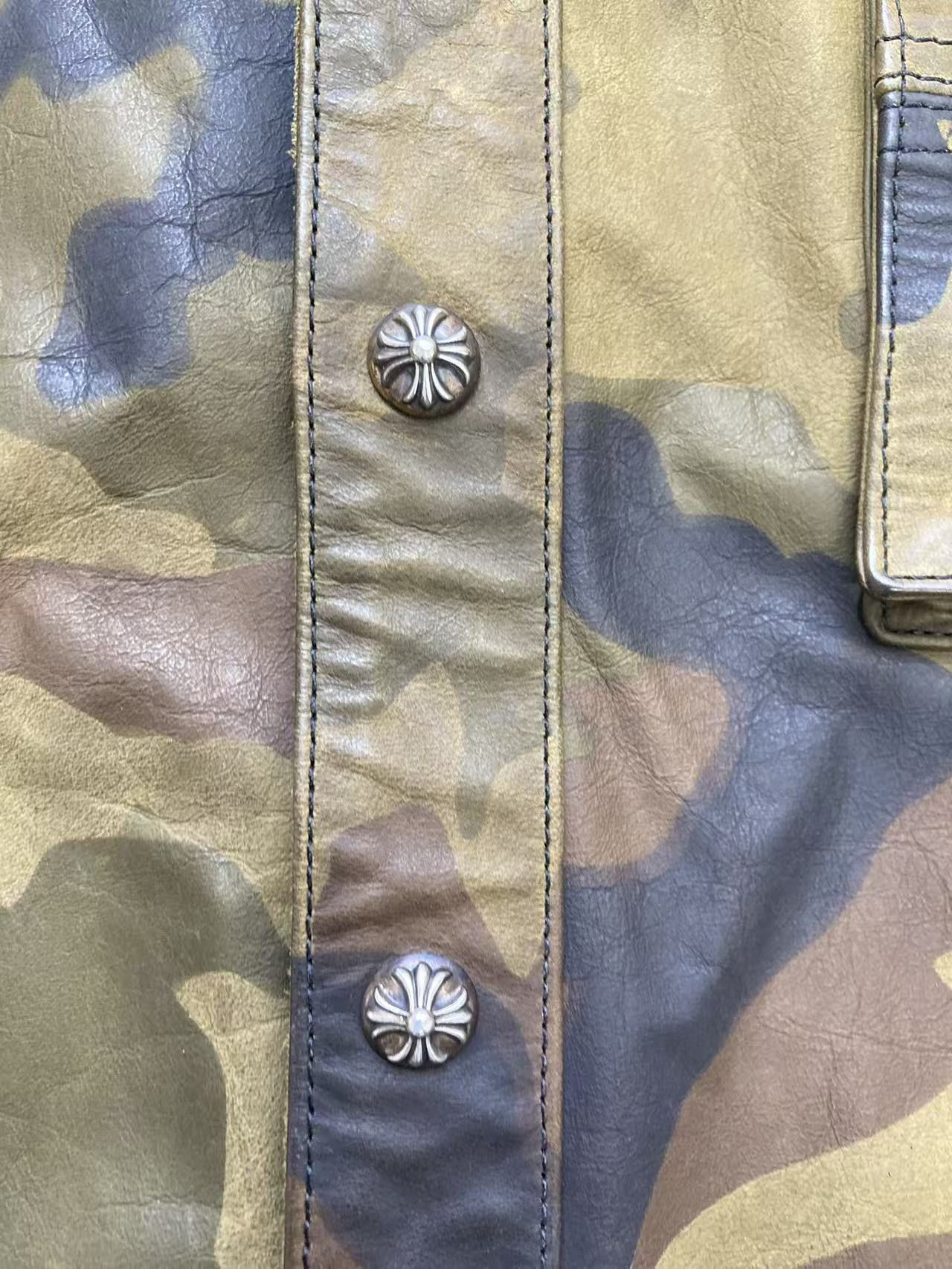 Chrome Hearts Chrome Hearts Fleur De Lis Leather Patch Camo Shirt Jacket Size M / US 6-8 / IT 42-44 - 5 Thumbnail