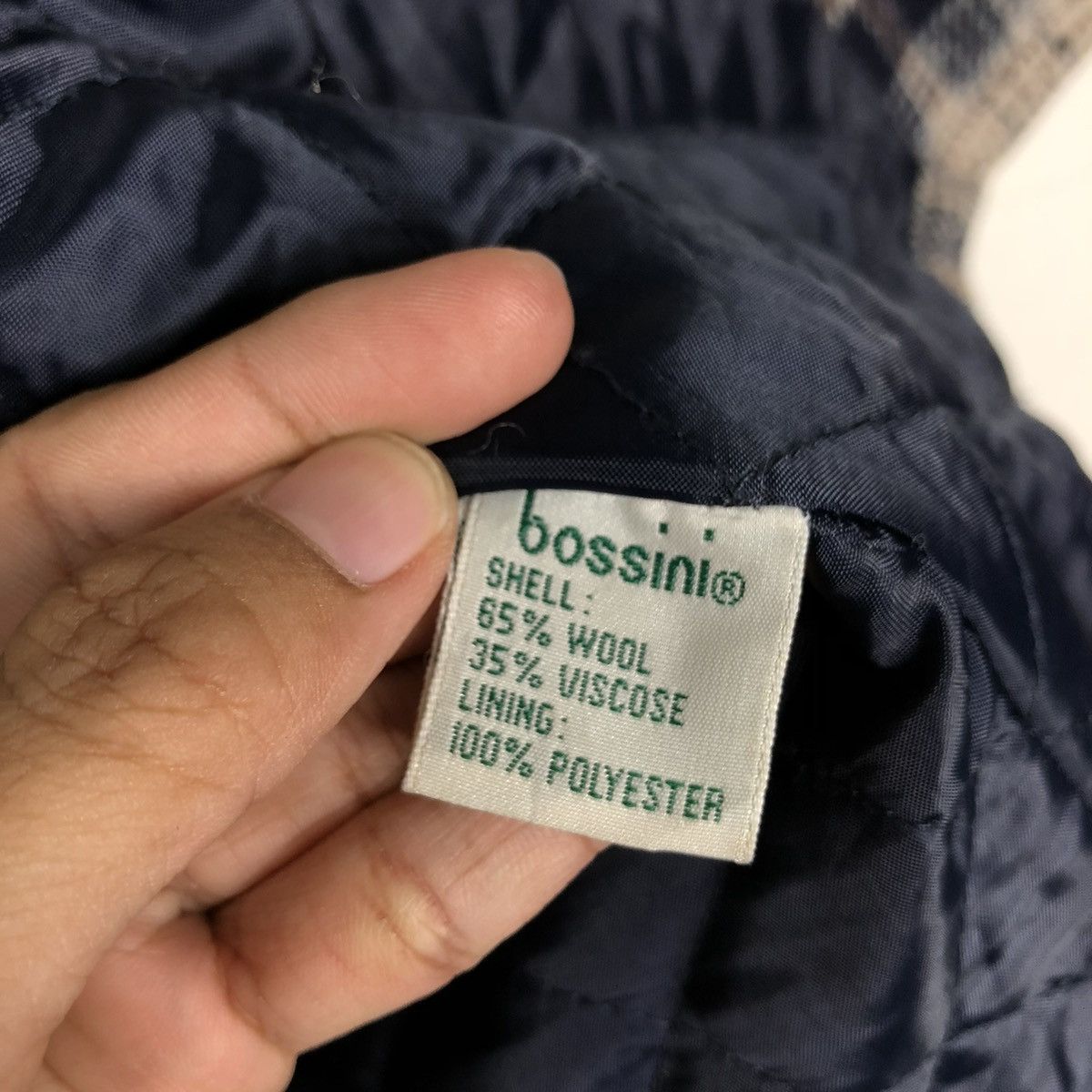 Japanese Brand 📌VINTAGE WORK CHORE ZIPPER JACKET BOSSINI TARTAN DESIGN Size US M / EU 48-50 / 2 - 20 Thumbnail