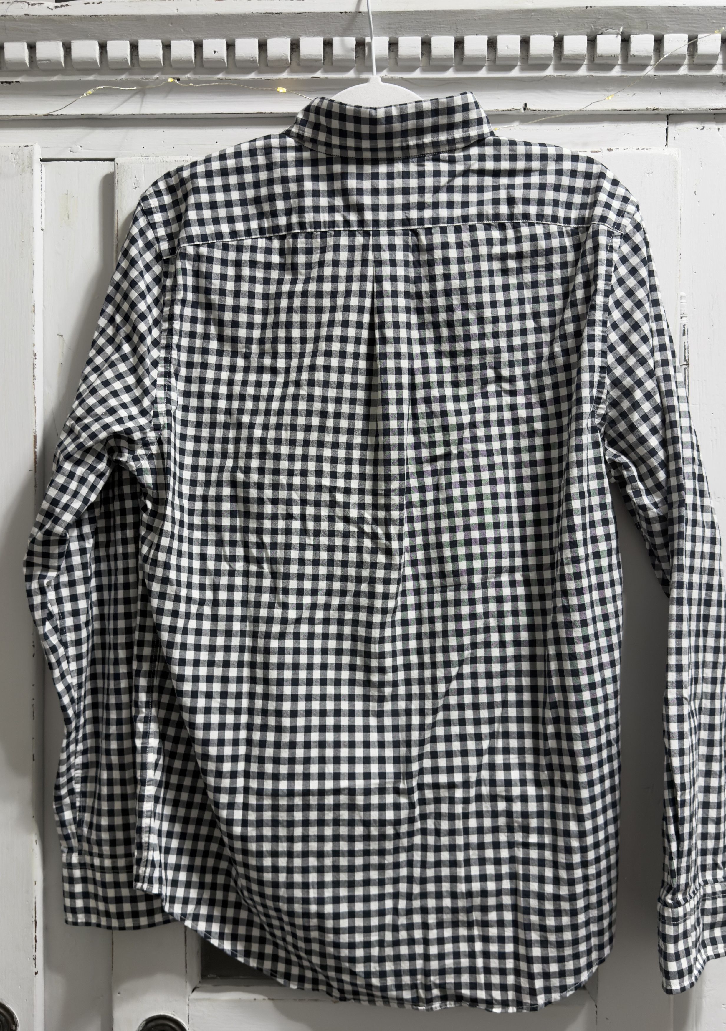 Vineyard Vines Navy Gingham Slim Fit Tucker Longsleeve Shirt Size US M / EU 48-50 / 2 - 3 Thumbnail