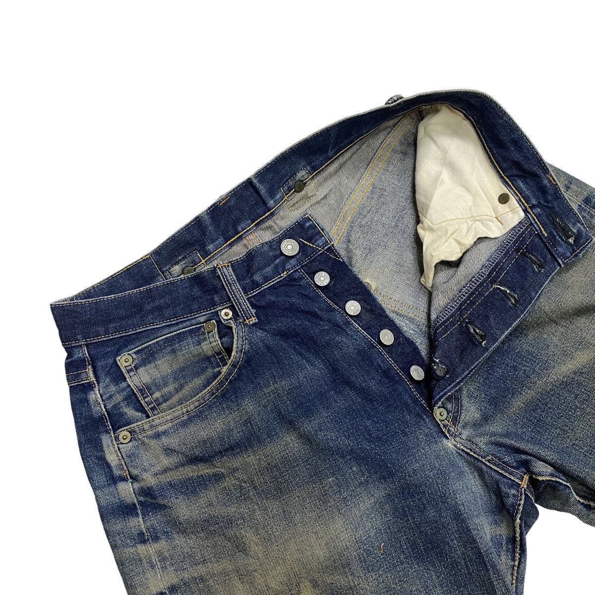 Japanese Brand Sewing Chop O'alls selvedge distressed denim Size US 30 / EU 46 - 8 Thumbnail