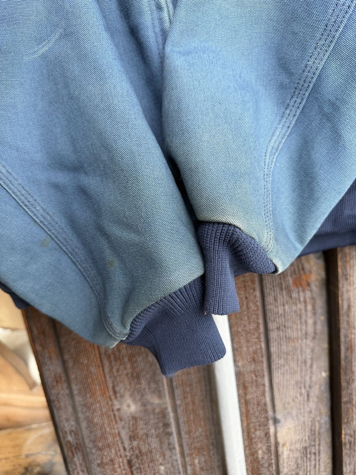 Carhartt Faded Distressed Blue Vintage Carhartt Jacket J03 NVY BLU Size US XL / EU 56 / 4 - 3 Thumbnail