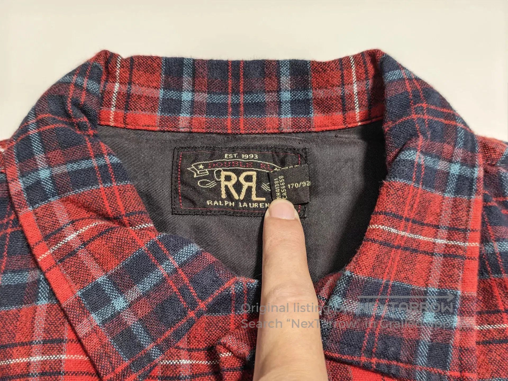 RRL Ralph Lauren Ralph Lauren RRL Red Black Plaid Shirt. Size US S / EU 44-46 / 1 - 4 Thumbnail