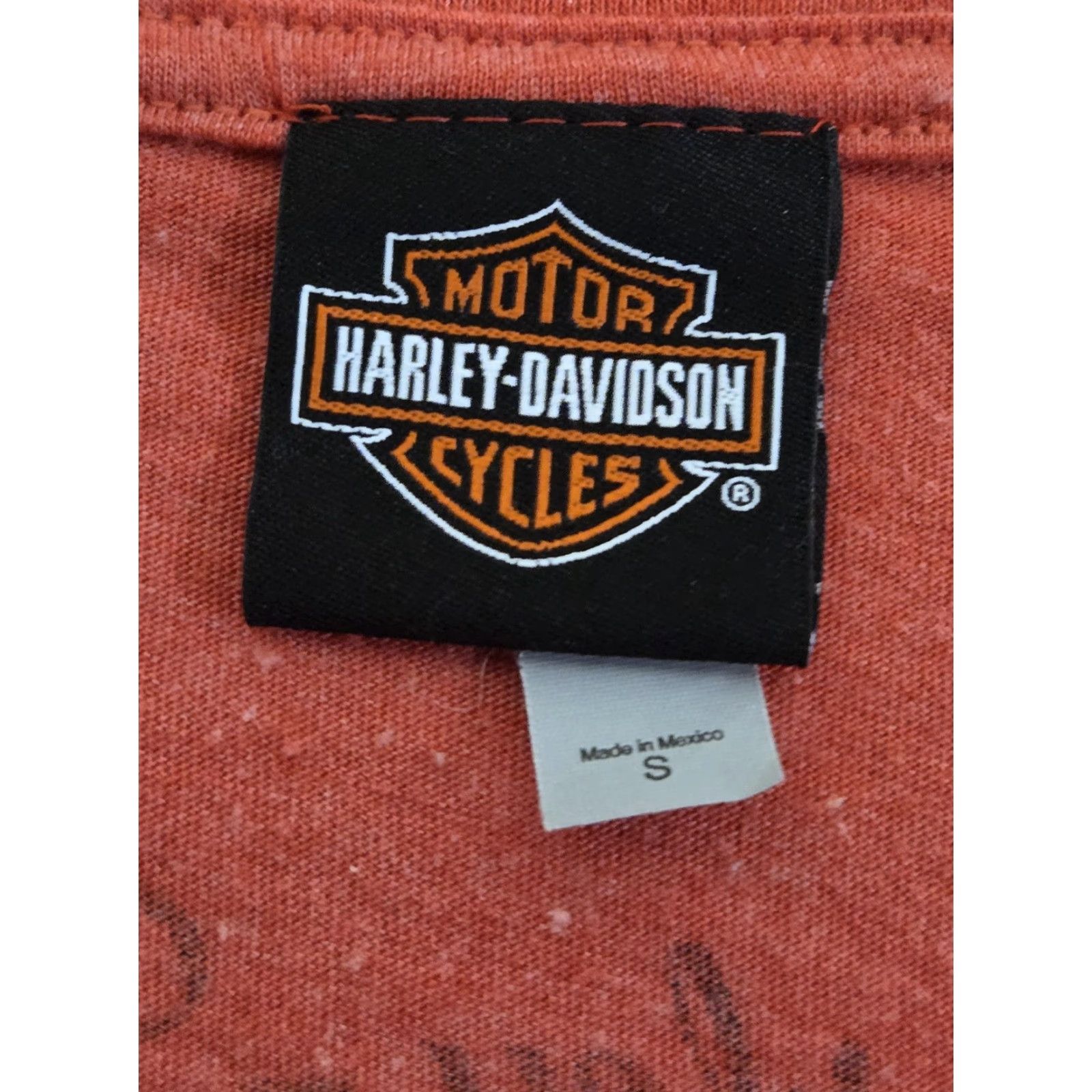 Harley Davidson Harley-Davidson Shirt Womens Small Red V Neck Motorcycles New York City Graphic V-Neck Short Sleeve Tee Womens Size S / US 4 / IT 40 - 3 Thumbnail